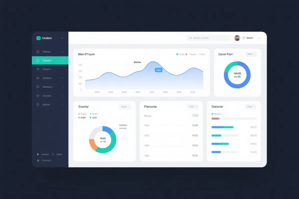 数据仪表盘示意